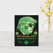 オレンジではなく、ちょうど緑の今日おもしろい- Trump St. カード (黄色い花)