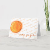 オレンジでよかった？ カード (正面)