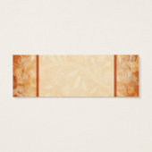 オレンジとアイボリーフローラ結婚式の引き出物ラベル (裏面)