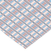 オレンジとアクアテーブルランナー ショートテーブルランナー (コーナー)