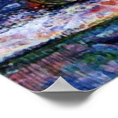 オレンジとアスターの花を持つ静物生活 ポスター (角)