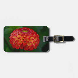 オレンジとイエローダリア ラゲッジタグ