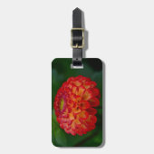 オレンジとイエローダリア ラゲッジタグ (正面縦)