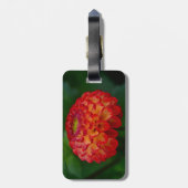 オレンジとイエローダリア ラゲッジタグ (裏面縦)