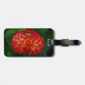 オレンジとイエローダリア ラゲッジタグ (裏面横)