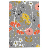 オレンジとイエロードールフラワーミディアム抱き枕 ミディアムペーパーバッグ (正面)