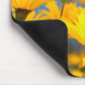 オレンジとイエローナマクアランドデイジー マウスパッド (コーナー)