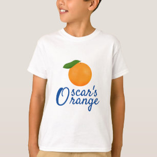 オレンジとイニシャルO Tシャツ