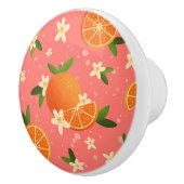 オレンジとオレンジの花の喜び セラミックノブ (右)