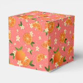 オレンジとオレンジの花の喜び フェイバーボックス (裏面サイド)