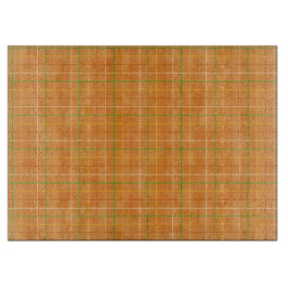 オレンジとグリーンのストライプ カッティングボード