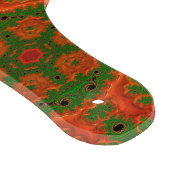 オレンジとグリーンの万華鏡のように千変万化するパターン切り盤 カッティングボード (角)