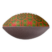 オレンジとグリーン万華鏡のように千変万化するパターンサッカー アメリカンフットボール (回転270)