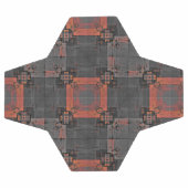 オレンジとグレーの十字路サッカーボール サッカーボール (フラット)