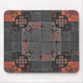 オレンジとグレーの十字路 マウスパッド (正面)