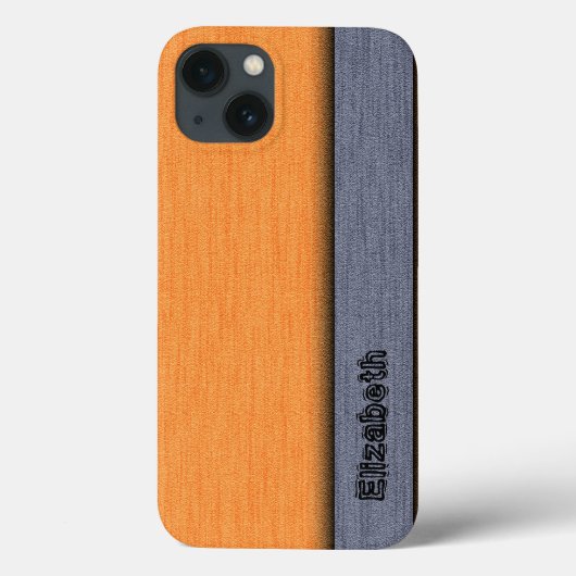 オレンジとグレーの背モダン景 Case-Mate iPhoneケース (裏面)