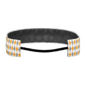 オレンジとグレーダイヤモンドアーガイル アスレチックヘッドバンド (裏面)