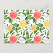 オレンジとグレープフルーツお母さんがカードになる年齢 インビテーションポストカード (裏面)