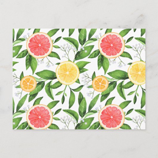 オレンジとグレープフルーツお母さんがカードになる年齢 インビテーションポストカード (裏面)