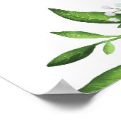 オレンジとグレープフルーツ夏の赤ちゃんシャワー ポスター (角)