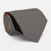 オレンジとグレー ネクタイ (ロール)