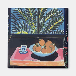 オレンジとコーヒーとカフェ マグネット