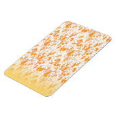 オレンジとゴルを鮮やか特徴とする織物パターン マグネット (左側)