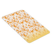 オレンジとゴルを鮮やか特徴とする織物パターン マグネット (右側)