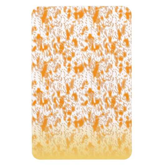 オレンジとゴルを鮮やか特徴とする織物パターン マグネット (縦)