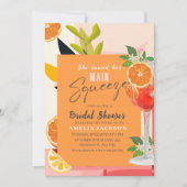 オレンジとシトラス シトラスが見つけた彼女の大切な人 ブライダルシャワー 招待状 (正面)