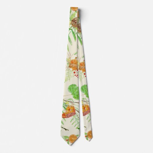 オレンジとシナモン ネクタイ (正面)