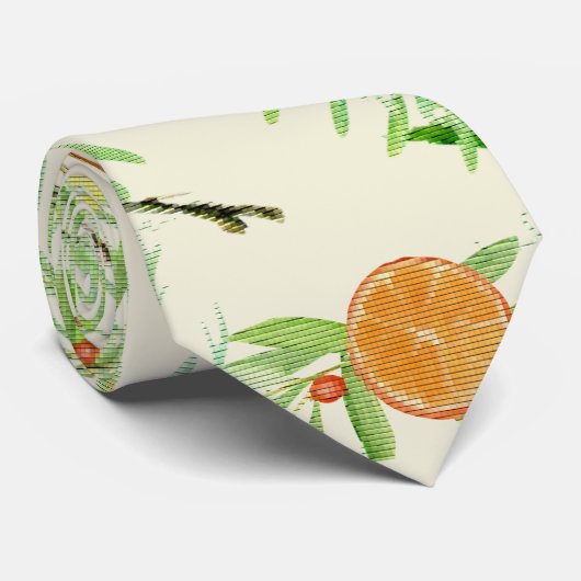 オレンジとシナモン ネクタイ (ロール)
