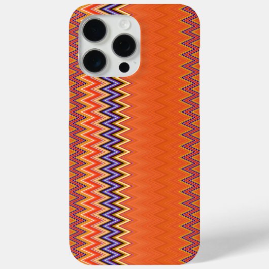 オレンジとジグザグ Case-Mate iPhoneケース (裏面)
