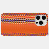 オレンジとジグザグ Case-Mate iPhoneケース (裏面 (横))