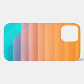 オレンジとティール(緑がかった色)イラストレーション Case-Mate iPhoneケース (裏面 (横))