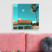 オレンジとトルコイズのトレビエハ キャンバスプリント (インサイチュ (リビング))