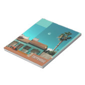 オレンジとトルコイズのトレビエハ ノートパッド (回転)