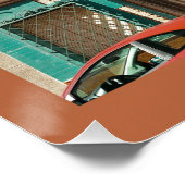 オレンジとトルコイズのトレビエハ ポスター (コーナー)