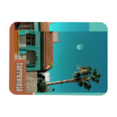 オレンジとトルコイズのトレビエハ マグネット (横)