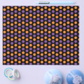 オレンジとパープルポークドットスクレーブック紙 チラシ (シングル)