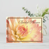 オレンジとピンクのウェディングシャワーの招待状 招待状 (スタンド正面)