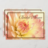 オレンジとピンクのウェディングシャワーの招待状 招待状 (正面/裏面)