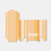 オレンジとピンクのオンブレテント - ストライプに円形模様 フェイバーボックス (折り畳みなし)