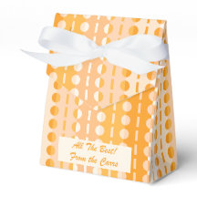 オレンジとピンクのオンブレテント - ストライプに円形模様