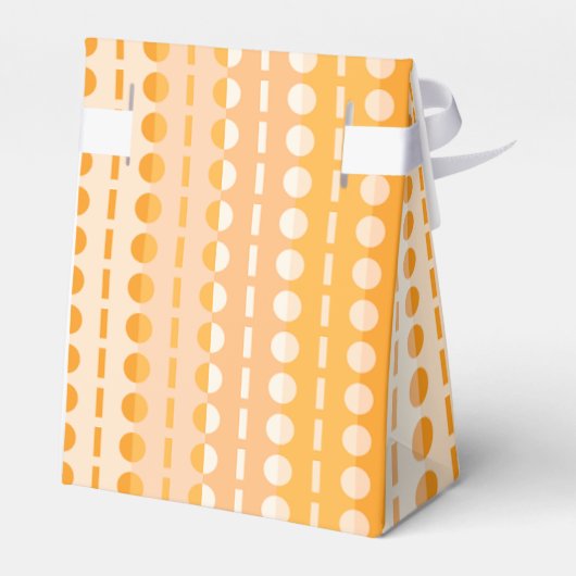 オレンジとピンクのオンブレテント - ストライプに円形模様 フェイバーボックス (裏面サイド)