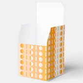 オレンジとピンクのオンブレ クラシック ストライプにドット フェイバーボックス (オープン)