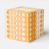 オレンジとピンクのオンブレ クラシック ストライプにドット フェイバーボックス (裏面サイド)