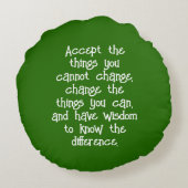 オレンジとピンクのダリアやる気を起こさせる花 ラウンドクッション (裏面)