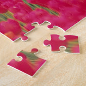 オレンジとピンクのチューリップ ジグソーパズル (側面)