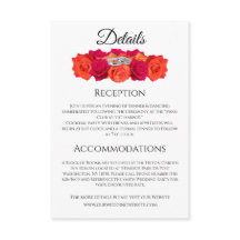 オレンジとピンクのバラ結婚-